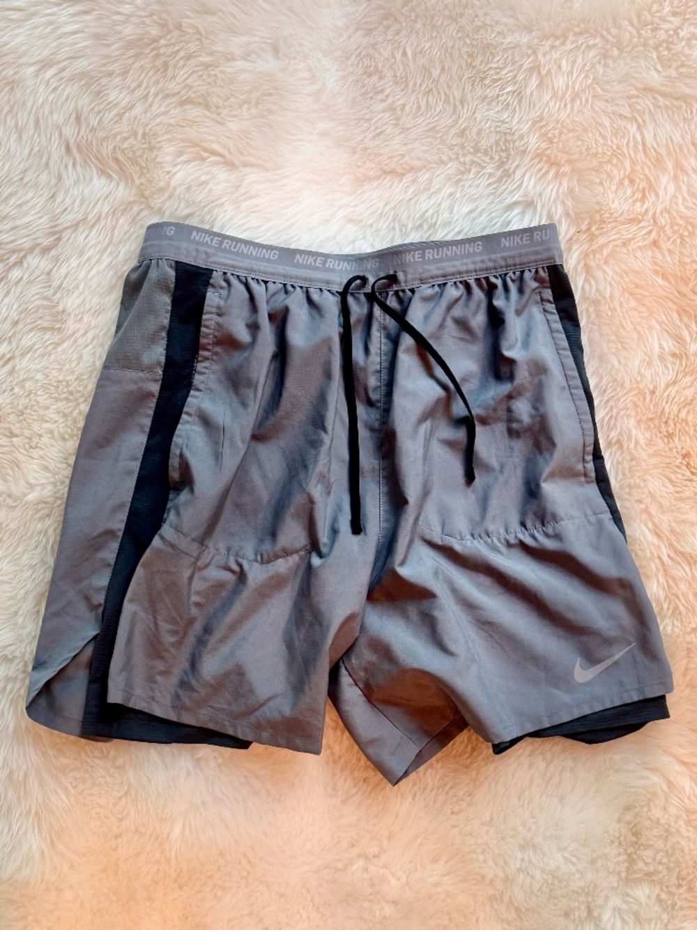 Nike Dri-Fit Hybrid 2-In-1 Men's 7" M Running Shorts Grey DM4757 084